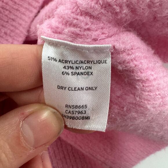 Something Navy Sweater Womens XX Small Pink‎ V Neck Slouchy Cozy RIbbed - Picture 6 of 9